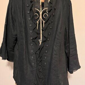 MIlitary Meets Soft Ruffles - Fun & Funky Jacket